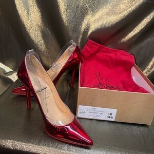Christian Louboutin Red Stiletto Heels Size 38 / 7.5 👠